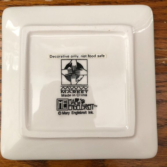 Mary Engelbreit Scottie Christmas Scottish Terrier Ceramic Mini Plates - Picture 8 of 8
